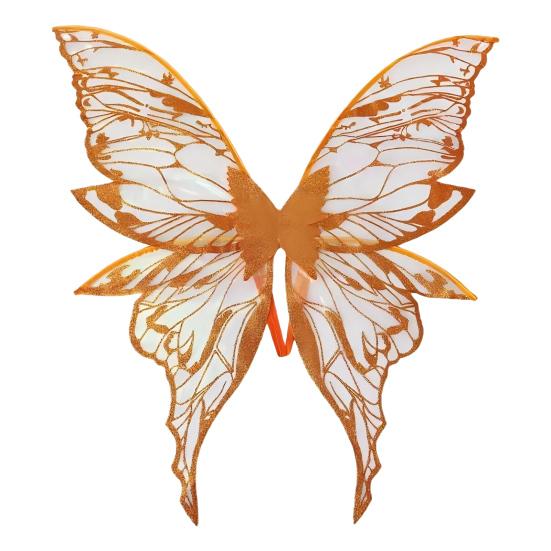 Yousheng Fairy Wing for Girls Women Organza Angel Wings Halloween Butterfly Cosplay Costume for Cosplay Party Accessory
