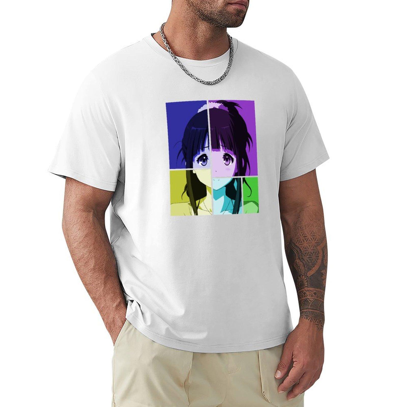 Anime Inspired Shirt TShirt Blouse Luxury man cotton t shirt men S