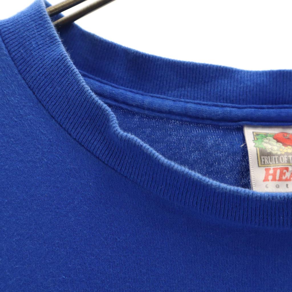 FRUIT OF THE LOOM Made In USA Back Logo Print Short Sleeve HEAVT T-shirt Men's Used