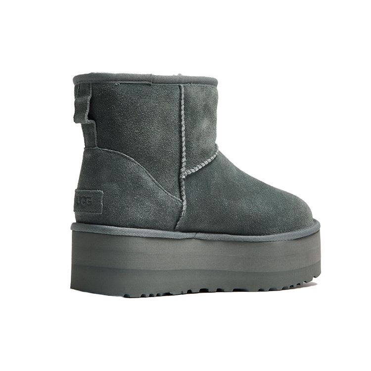 UGG Classic Mini Platform Boot Rainstorm Women Sneakers Grey 1134991-RNS