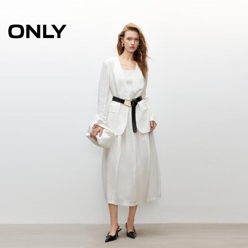 ONLY Women's 2025 Summer Ribbed U-Neck Sleeveless Long Dress