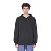 Stone Island Compass Patch Hooded Long Sleeve Sweatshirt Men sweatshirt Black 771561820-V0065