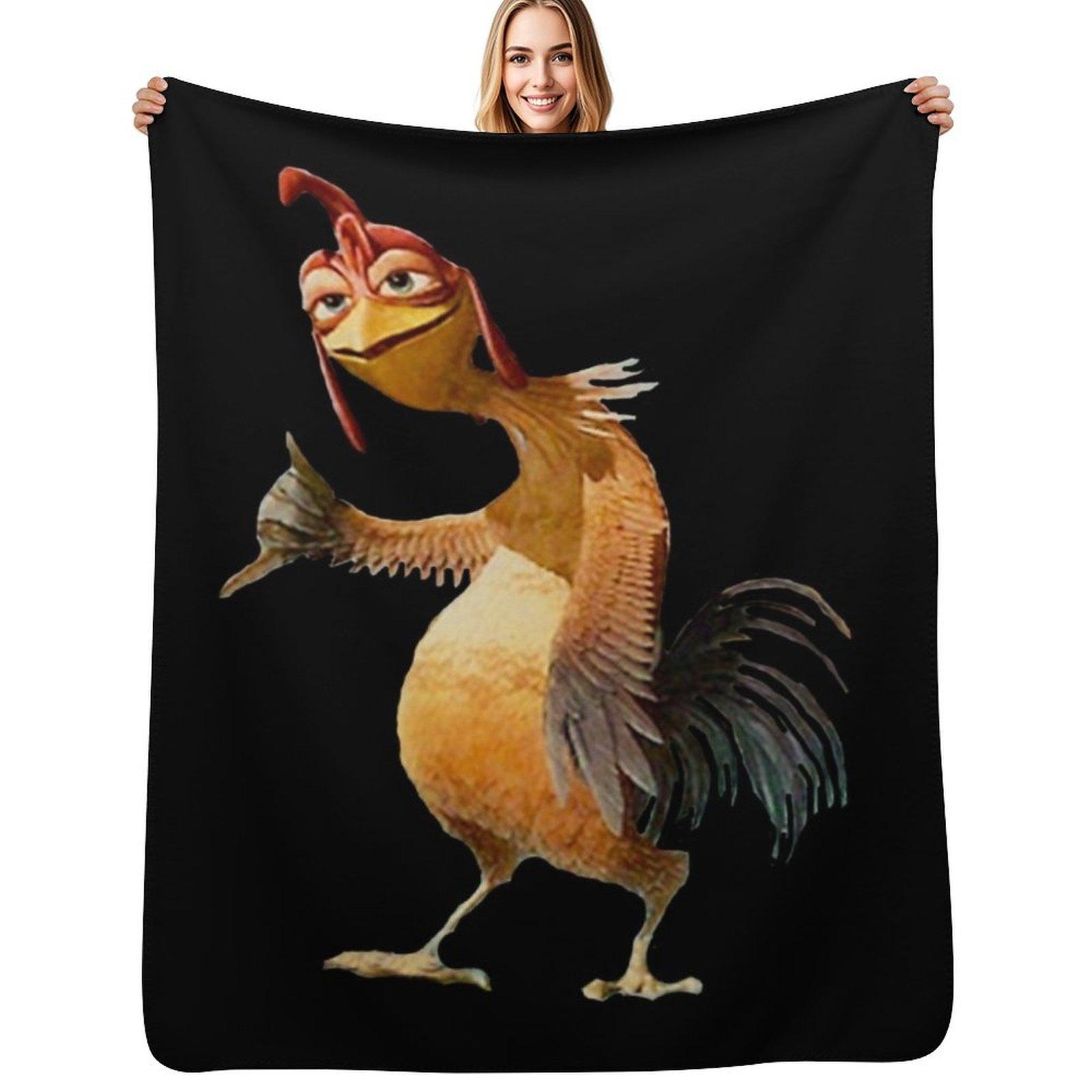 Chicken Joe funny meme Throw Blanket Faux Fur Soft Warm Blanket for Bed Size: 75*100cm, Weight: 230 GSM