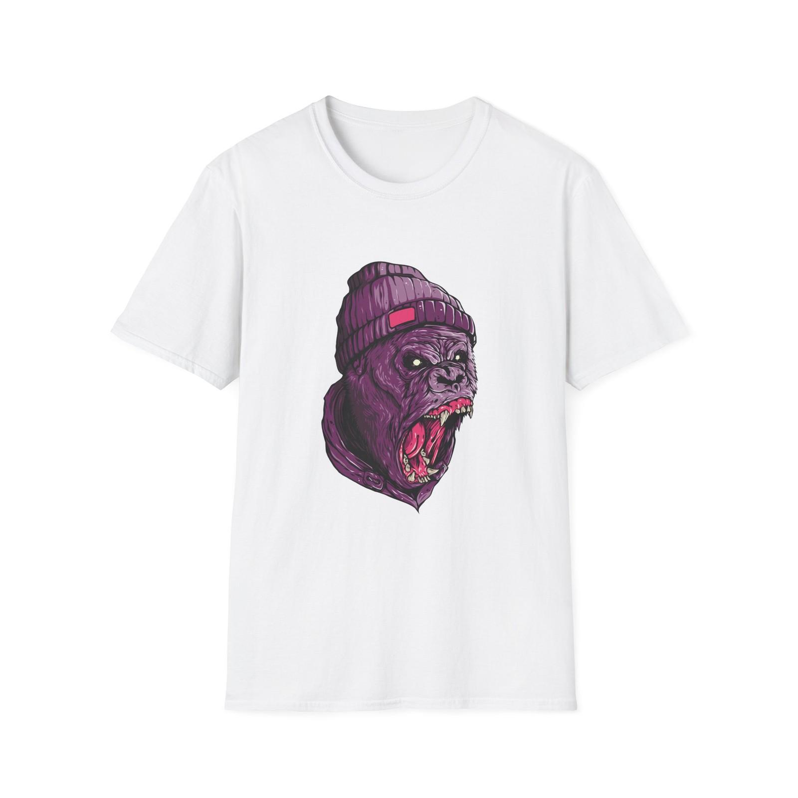 

Gorilla Graphic Unisex T-Shirt, Cool Animal Tee, Casual Streetwear 5XL різнокольоровий