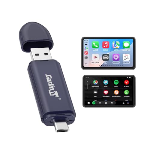 

CarlinKit Mini SE Pro Wireless CarPlay/Android Auto Adapter, CarPlay/Android Auto Wireless, Easy to Connect, синій