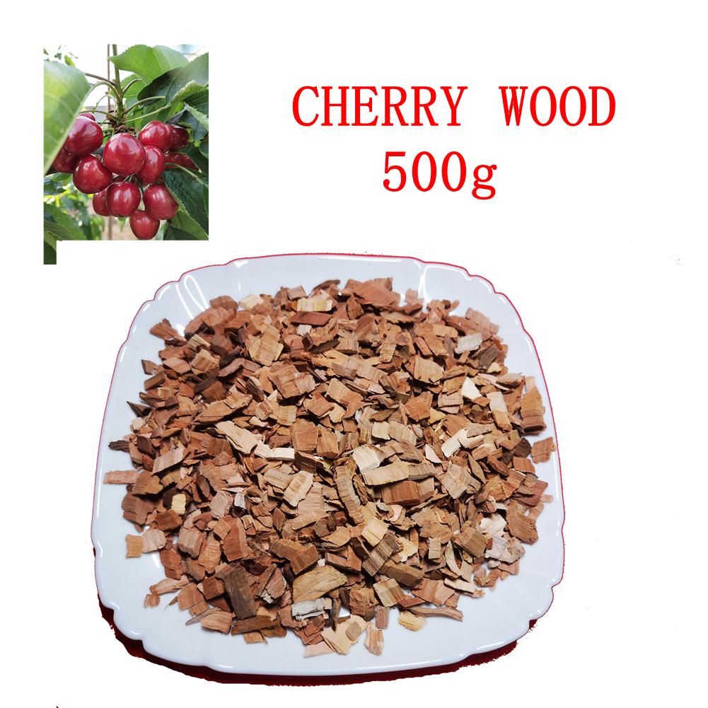 500g BBQ Smoking Wood Chips Food Smoker for Smoked Cocktails Barbecue Fruit Tree Sawdust Smoked Wood Block 0.5-3cm