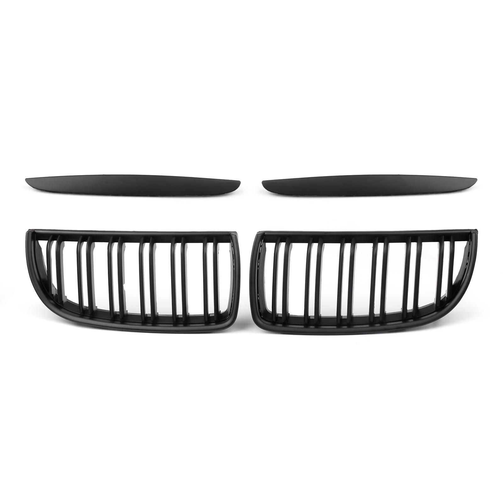 

Front Kidney Double Slat Grille For BMW E90 Sedan Wagon 320i 04-07 Matte Black