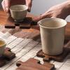 4pcs Non Slip Wooden Coaster Set Vintage Building Block Coasters Mug Coffee Coaster  Home Decor