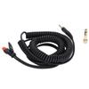 Plug and Play Spring Wire Flexible Stereo Jack Cable for HD660s HD650 HD600 HD580 Daily Use
