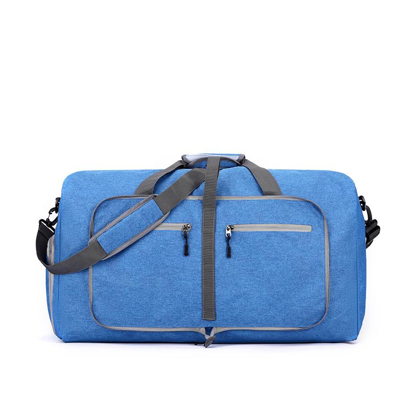 Foldable Travel Handbag, Large Capacity Fitness Sports Bag, Independent Shoe Compartment Multifunctional Storage Bag