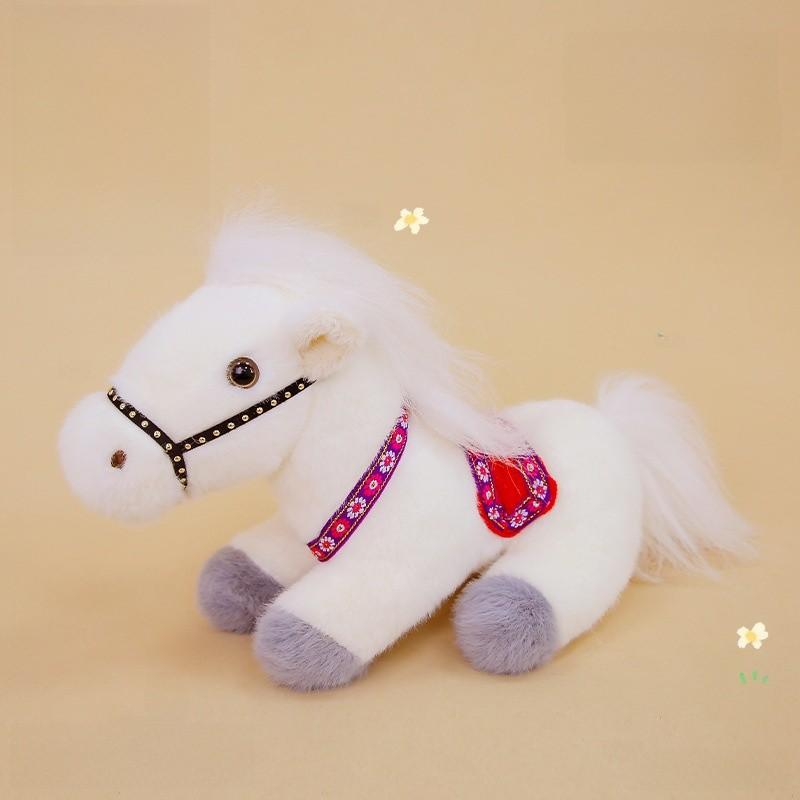 Plush Horse Toy With Polyester Fiber Fill For Kids Birthday Gift