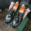 Fashion New italian shoes casual s slip on formal luxury shoes dress men loafers moccasins genuine leather driving shoes big size