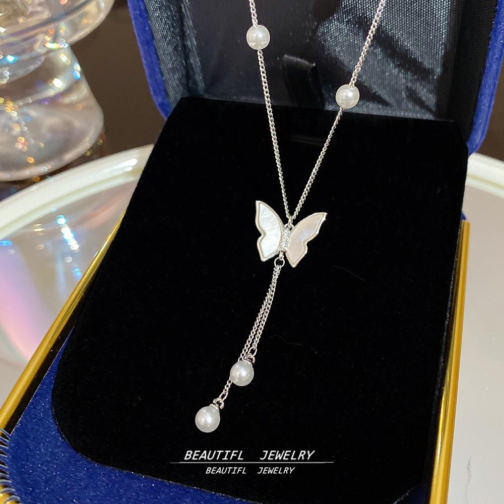 Exquisite Titanstahl Schlüsselbeinkette für Frauen - Schlichtes, elegantes und luxuriöses Design