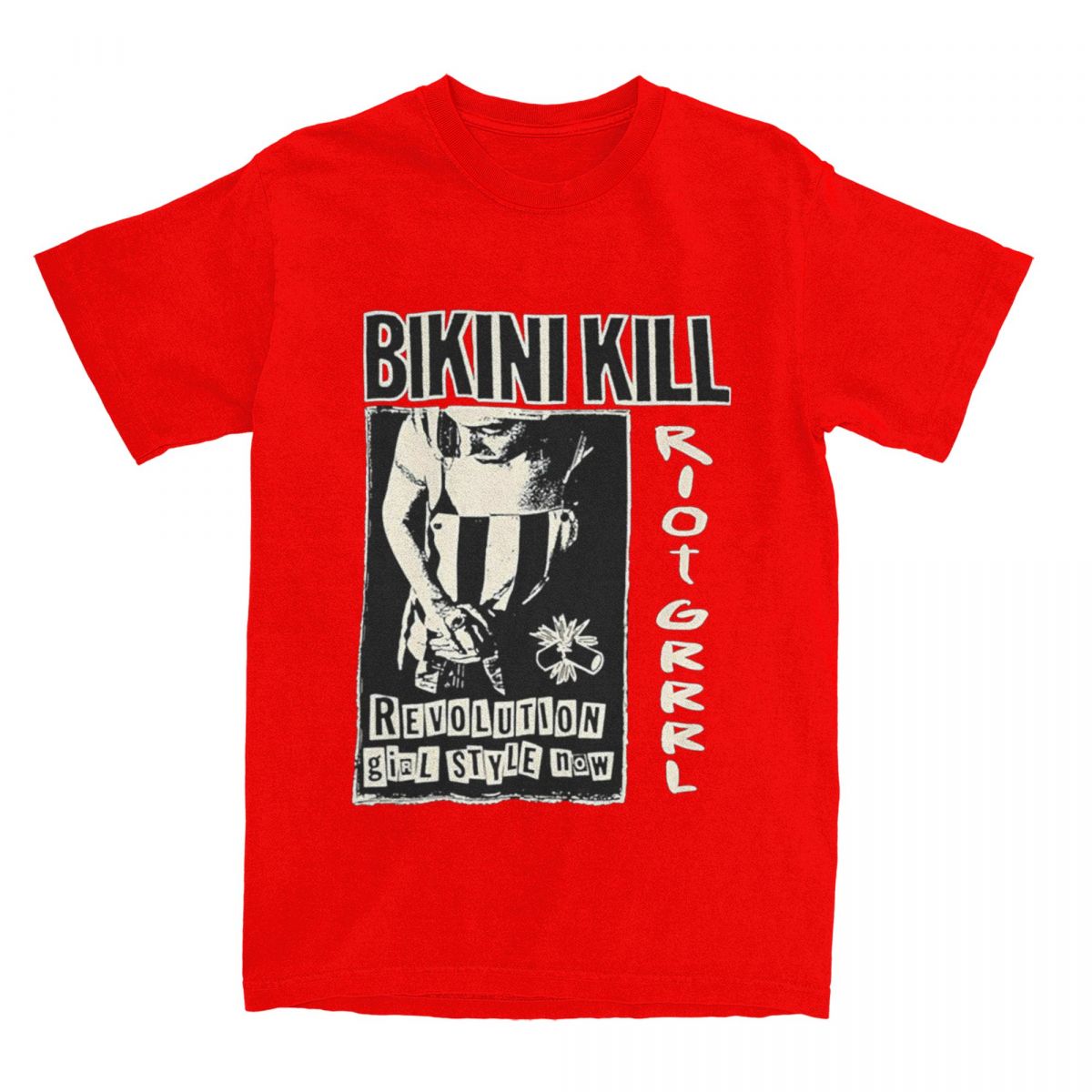 

Bikini Kill Панк-музыкальная группа Футболка Пляжный Альбом Постер Футболки Чистый Хлопок Футболка Для Мужчин Короткий Рукав Повседневный Топ Футболки S