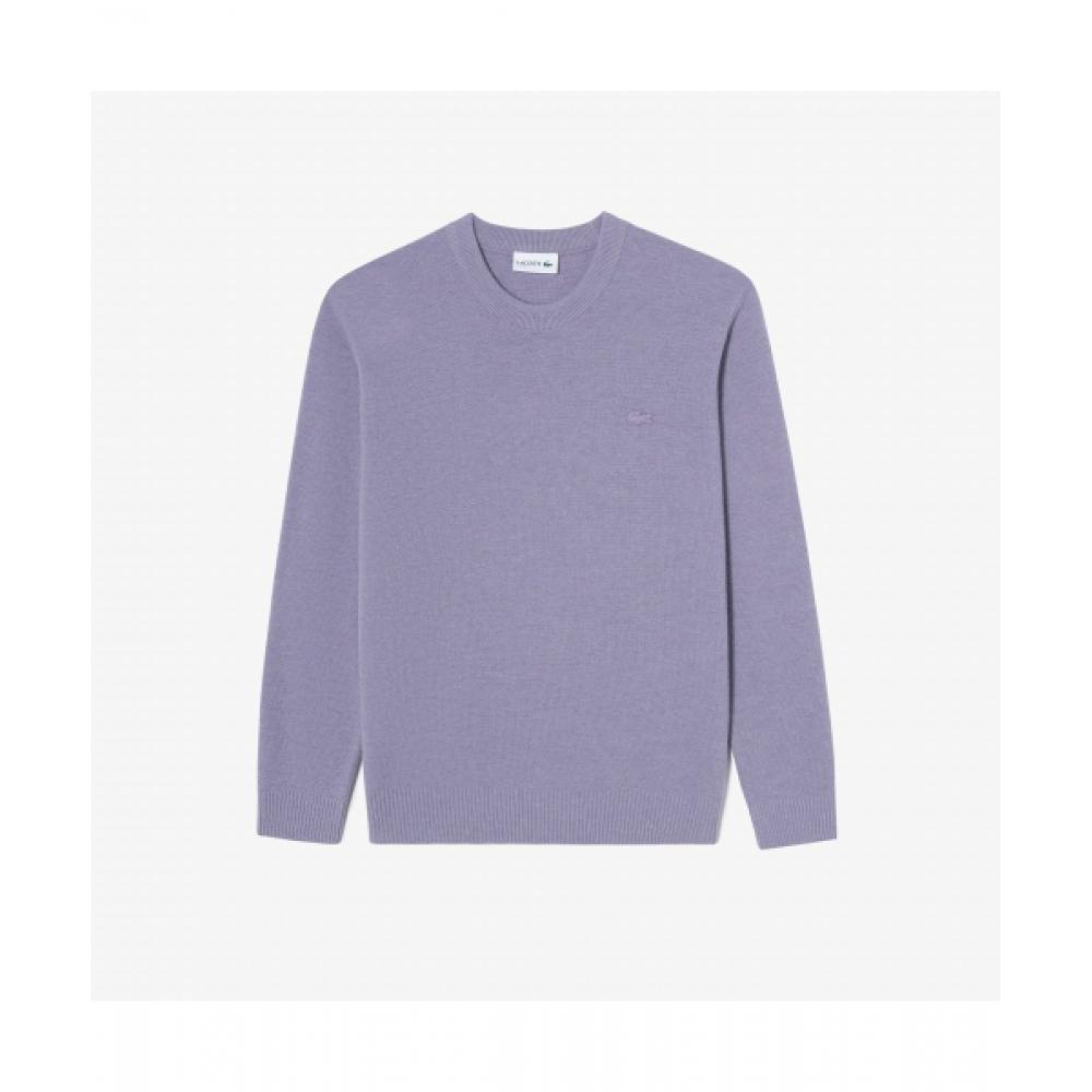 

LacoSte Men S baSic Crewneck Pullover [light Purple] 003