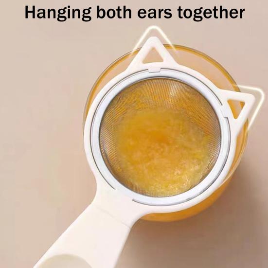 Strainer Spoon Fine Mesh Sifter with Long Handle Sieve Tool Handheld Kitchen Tool for Flour Powdered Sugar Cocoa Powder