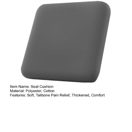 Yousheng Square Chair Cushion for Tailbone Pain Relief Extra Large Memory Foam Seat Cushion for Office Chair Car Seat Airplane