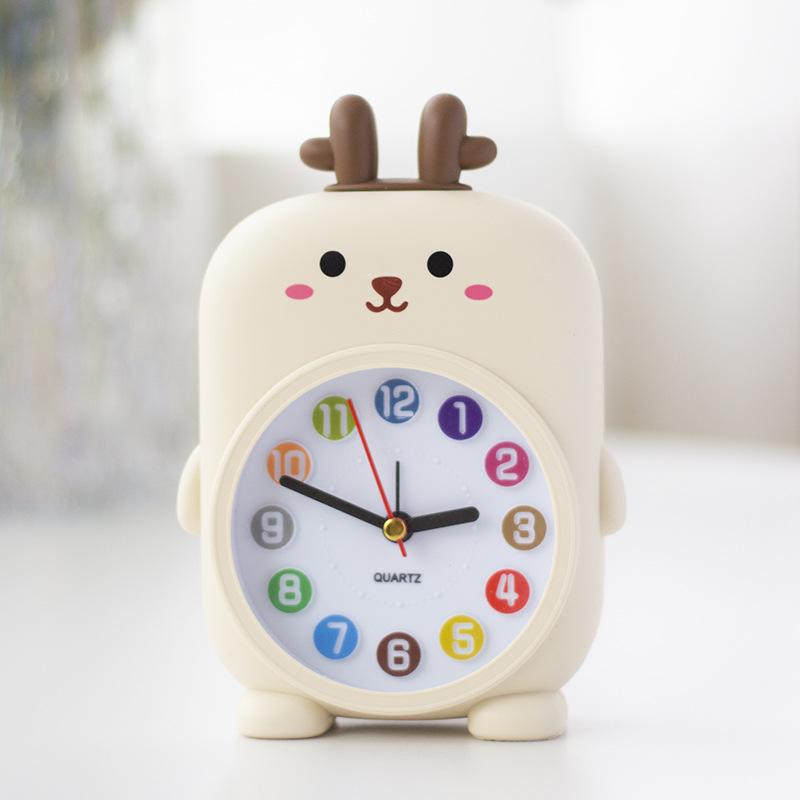 Creative Cartoon Alarm Clock Cute Pet Animal Alarm Clock Desktop Clock Cute Children Student Wake Up Electronic Alarm Clock