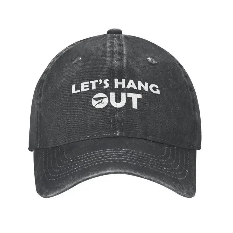 

Хлопковая Бейсболка с Вышивкой Дельтаплана Let s Hang Out Для Женщин Мужчин Регулируемая Взрослая Подарок для Парапланеристов Летняя Кепка Отца Baseball Cap