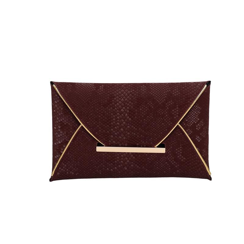 Spring New Trend New Envelope Dinner Bag Glossy Casual Simple Clutch Bag Fashionable Women's Bag