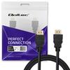 Qoltec HDMI Cable v1.4 | High speed | 4K | 30Hz | 30AWG | 3D | GOLD | 3m