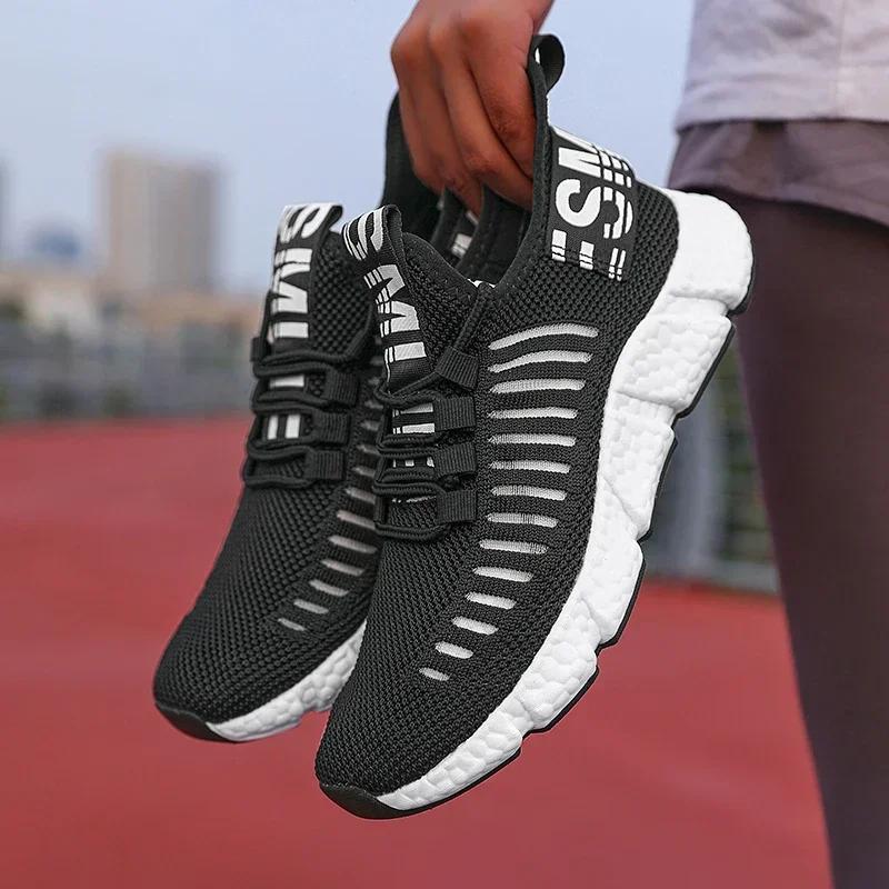 Men's Trendy Shoes Soft Mesh Breathable Casual Shoes Lightweight Comfortable Sizes 36-46 Fashionable Trendy Walking Sports Shoes
