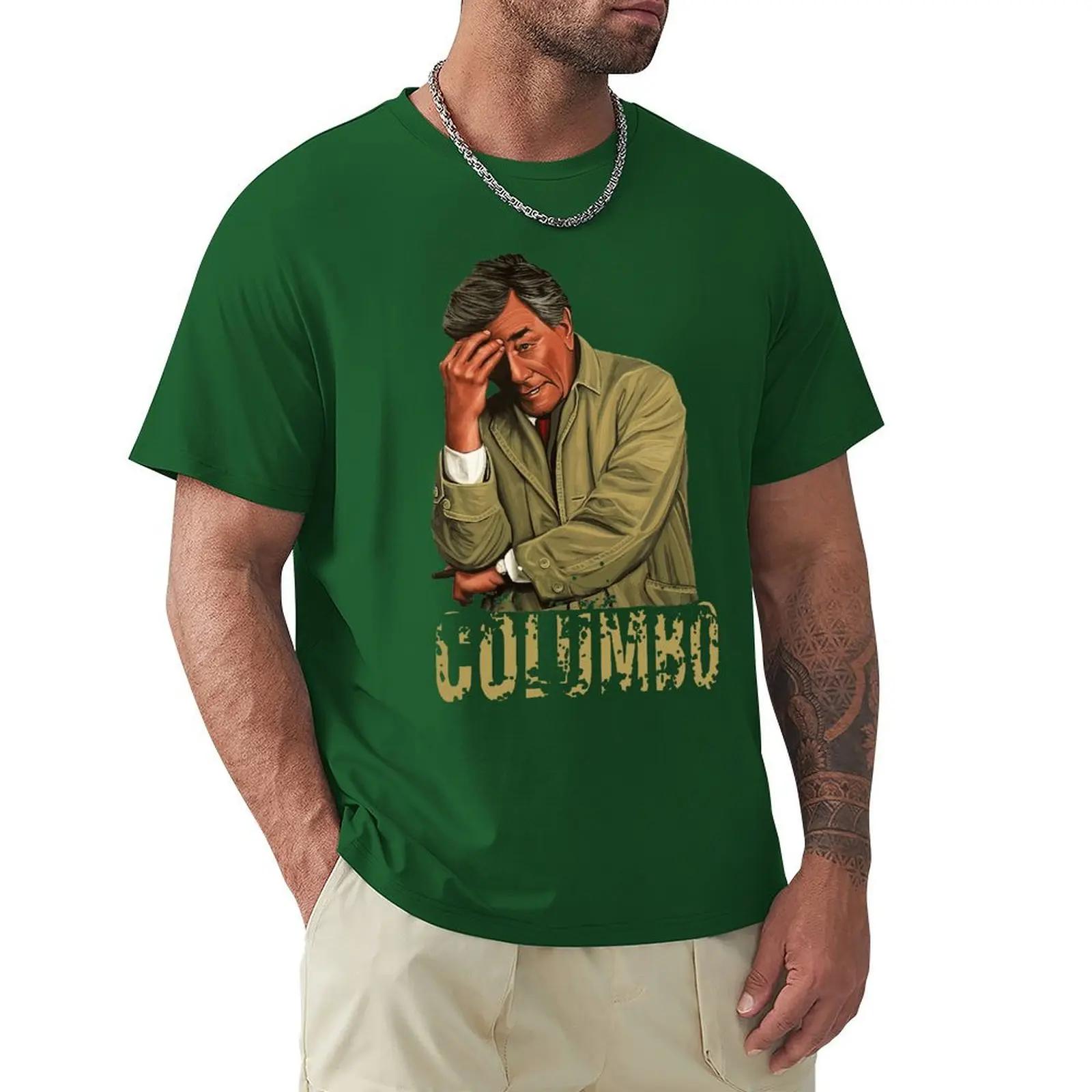 

Columbo Retro Peter Falk T Shirt Harajuku Short Sleeve T-shirt 100% Cotton Graphics Tshirt Tops S
