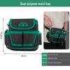Green Forest Multi-Function Electrician Tool Bag: Wear-Resistant, Dual-Purpose Crossbody & Waist Bag for Wallpaper Repair