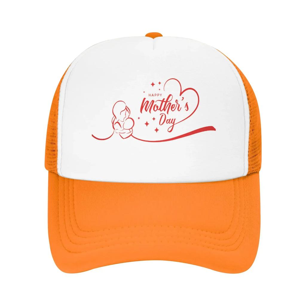 Mom Hug Happy Mother's Day Mama Travel Mesh Baseball Caps For Womens  High-end Female Beach Bucket Hat Trucker Cap
