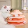 Jucărie pentru animale de companie Minge Jucărie pentru pisică învârtită Tobogan rotativ pentru câini și pisici Accesorii pentru animale de companie Jucărie interactivă pentru pisici cu bilă care se învârte și tobogan rotativ