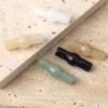 2pcs Natural Green Dongling Jade Bamboo Buttons, National Style Cheongsam Hanfu Vest Buttons, Chinese Jacket Cardigan Buttons