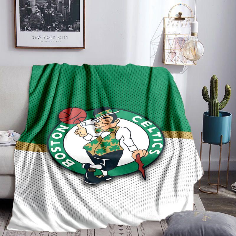 Boston-Celtics Logo Blanket Lightweight Flannel Bedding Blanket Perfect for Travel, Camping, Living Rooms, Offices, Sofas, Fan Christmas gift