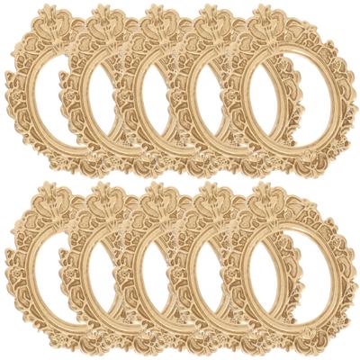 10pcs DIY Mini Photo Frames Resin Crafts Phone Case Decor Vintage Oval Photo Frame Vintage Picture Frame DIY Jewelry Accessories