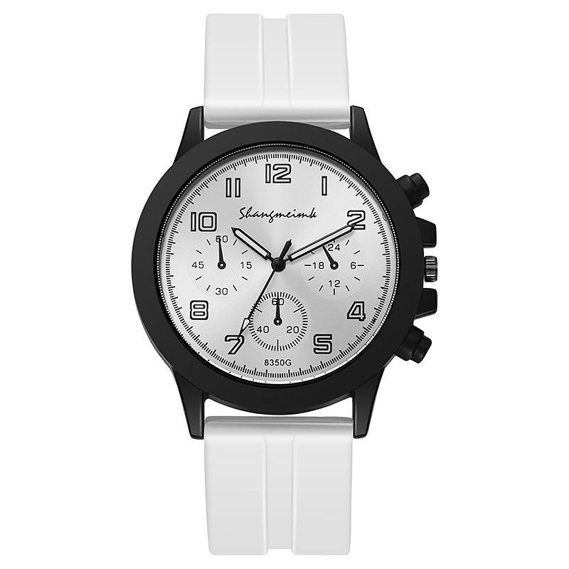 Watches for Men Casual Quartz Watches Man Silicone Strap Quartz Wristwatch Fashion Simple Round Glass Dial Date Watch Reloj