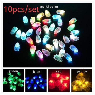 10 Stück/Set Leuchtendes Ballonlicht LED Ballonlicht Schalter Blinkendes Ballonlicht Kugel Buntes Ballonlicht