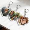 YKMET Game Love Boyfriend To Death Heart Shape Keychain for Accessories Pet Strade Ren Keyring Jewelry Friends Fans Gamers Gifts