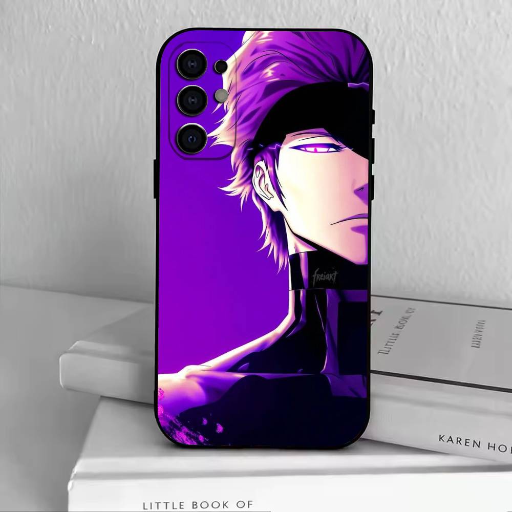 B-Sousuke Aizen Bleach Handyhülle Für Samsung S25,S24,S21,S22,S23,S30,Ultra,S20,Plus,Fe,Lite,Note,10,Schwarze Hülle
