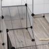 Enclosure for Small Animals DIY Design Modular Cage for Guinea Pigs Rabbits Chinchillas Small Pets 27 Panels Black