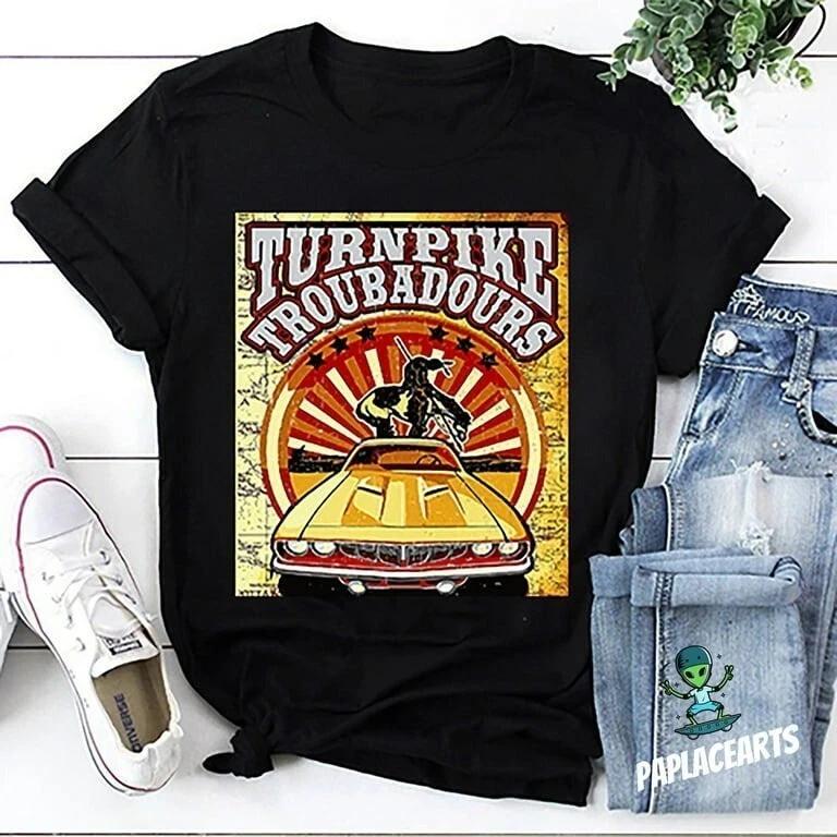 

Turn pike Troubadou Band Black Color Short Sleeve Unisex T-Shirt 4XL