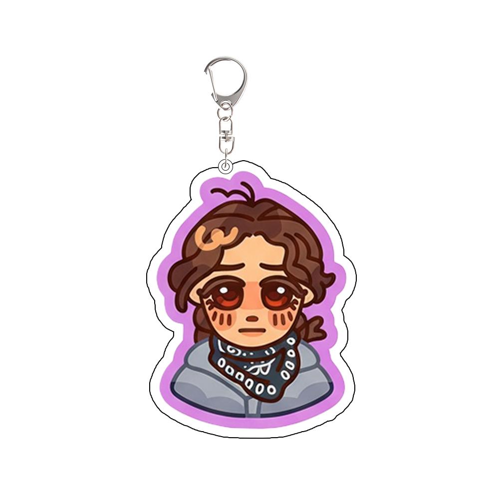 

Anime Peripheral Acrylic Keychain Mike Robin Steve Suzie Max Lucas Dustin Custom Cartoons Cute Backpack Pendant Festival Gift