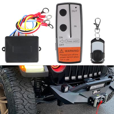Winch Remote Control Universal Switch Controller 12V 24V Wireless Electric For Jeep Off-road ATV Trailer Wireless Winch Remote Control Kit