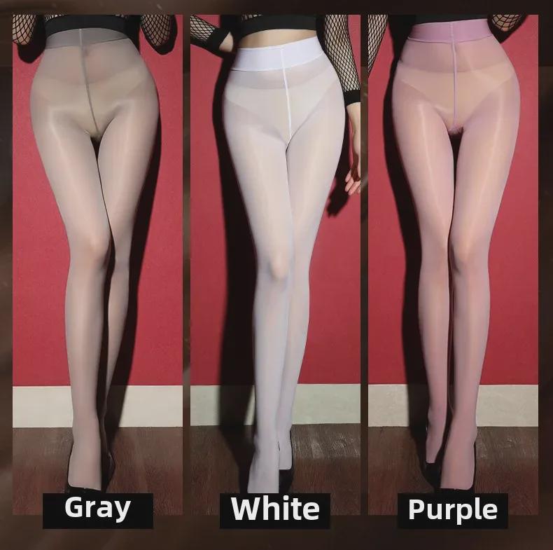 Manyan 8D Shiny High Waist Closed Crotch Sexy Pantyhose WZ7221