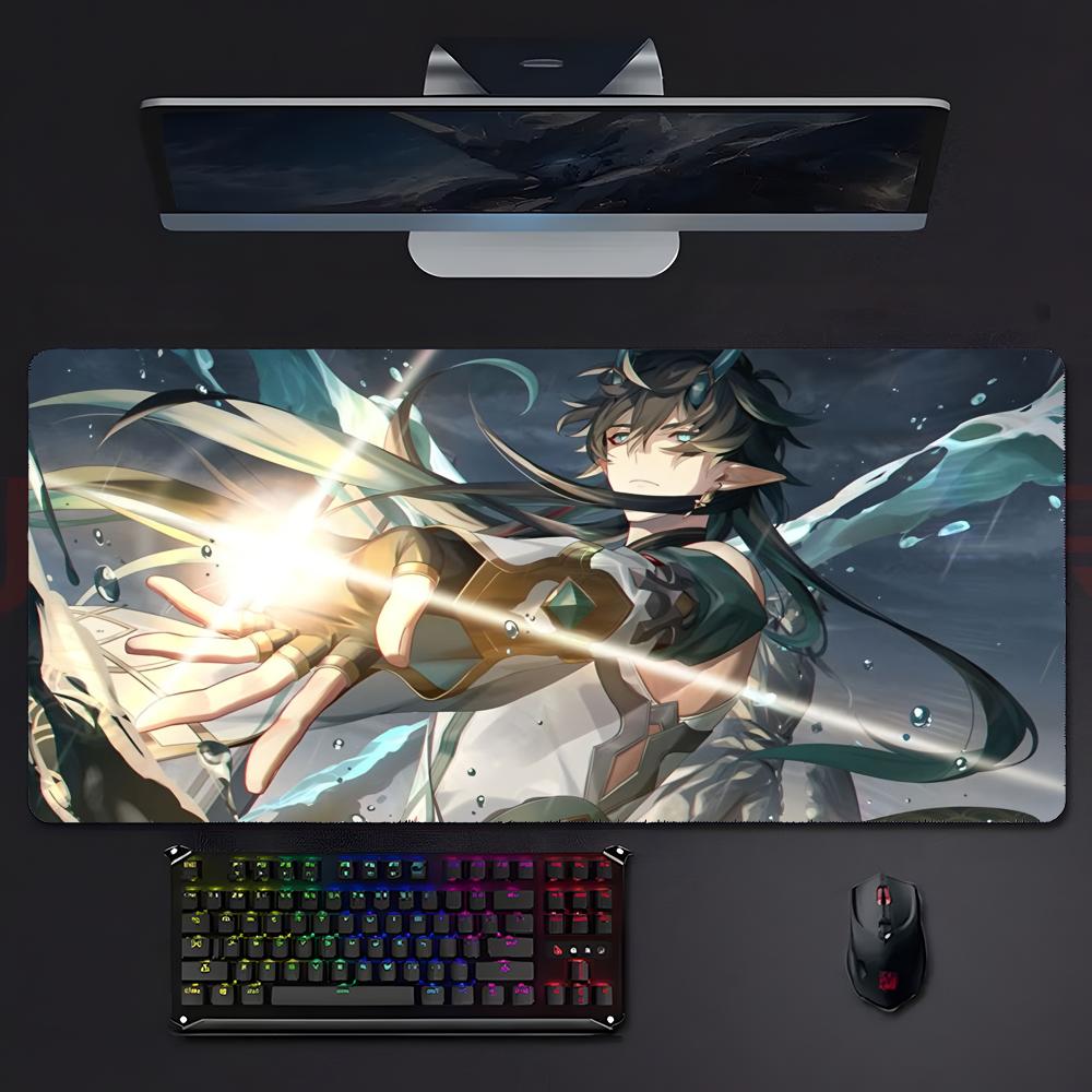 Gamecharacter Calm HHonkai Star Rail DDan Heng Mouse Pad Mousepad Large Gaming Lockedge Thickened Pc Table Desk Mat