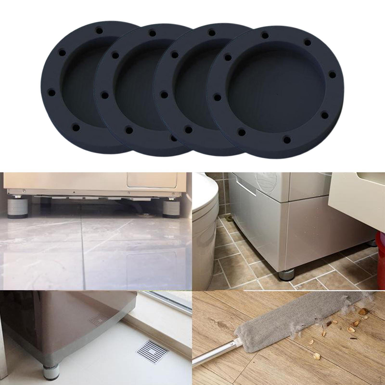 

4 Pcs Shock Anti Vibration Feet Pads Slip Washer Dryer Mat for Refrigerators 1cm
