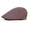 Unisex Breathable Mesh Flat Cap Spring Summer Ivy Cap Retro British Style Beret Casual Cabbie Hat Duckbill Cap