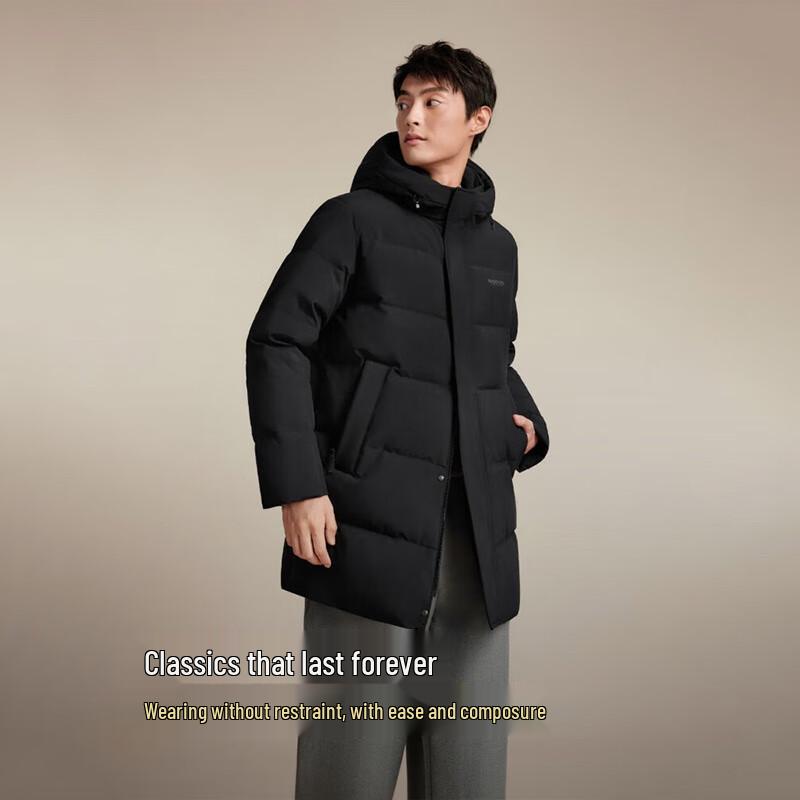 BOSIDENG Men's Hooded Down Jacket - Winter Commuter Outerwear