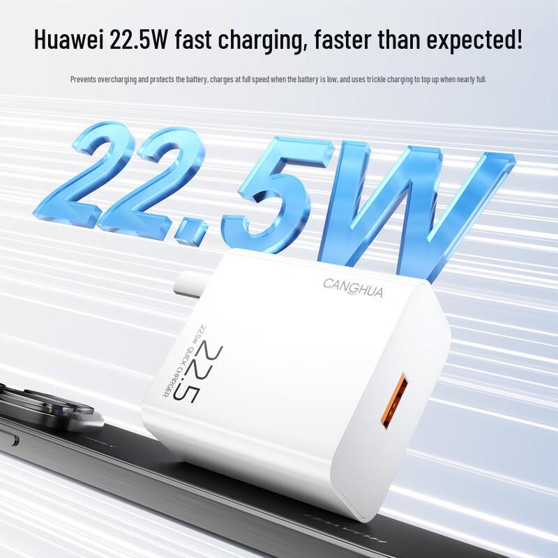 CangHua 22.5W USB-A Fast Charger Set with Type-C Cable