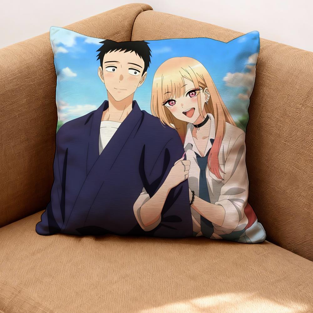 

Anime Dress-Up Darling Cushion Cover Premium Comfort Reversible Pillow Cove -Two in One Design for Any Room & Car Interior 30cmx30cm