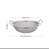 1Pcs Stainless Steel Strainer Basket Fine Mesh Multi-size Juice Rice Flour Sieve Large With Double Handles Food Filter Drainer