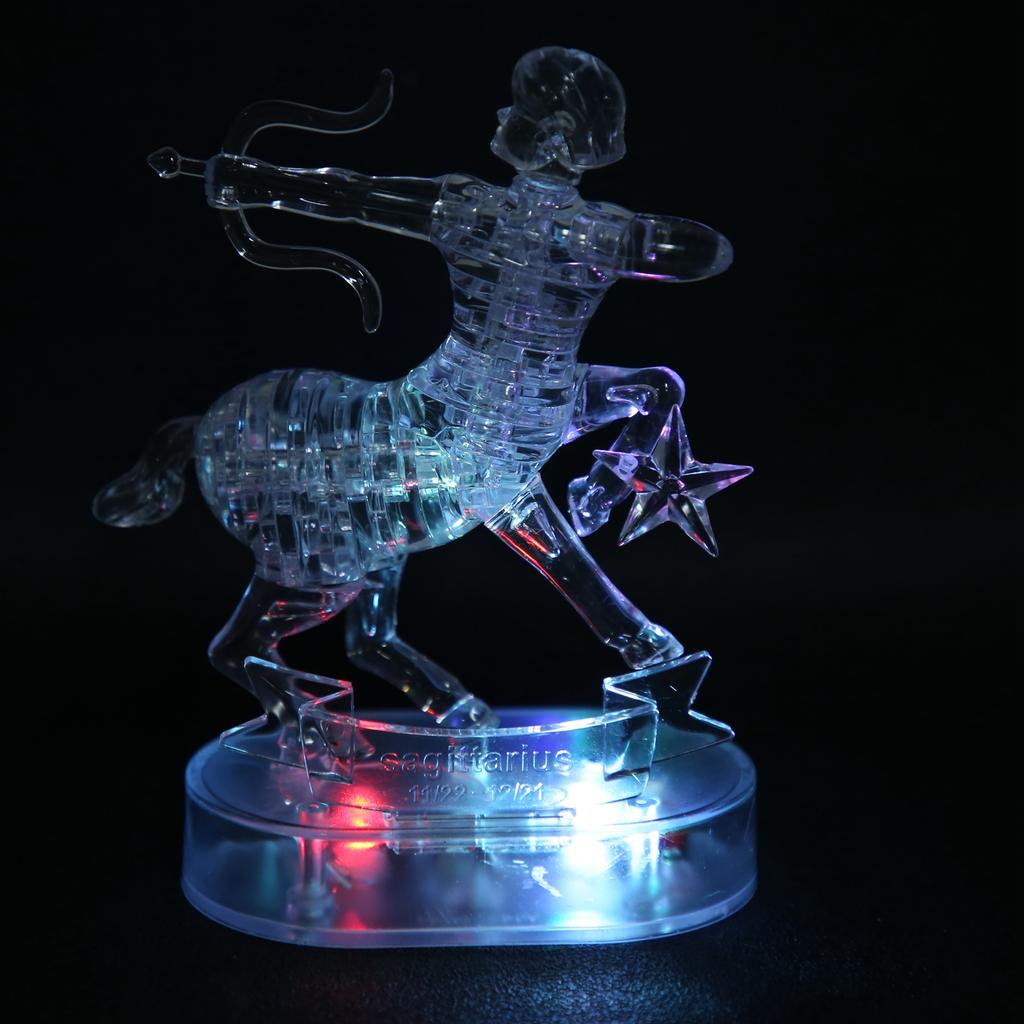Three Dimensional Puzzle Puzzle Jigsaw with LED Light(Sagittarius )